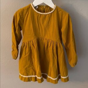 Arsène et les Pipelettes Mustard Yellow Long Sleeve Dress size 3